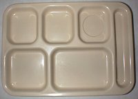 Plastic cafeteria tray
